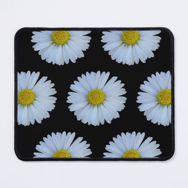 Item preview, Daisy Pattern on Black - Bold Floral Contrast designed and sold by SilentBloomLab.