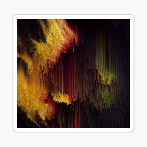 Item preview, Depth of the Mountain - Glitchy Abstract Pixel Art designed and sold by Jennifer Walsh Design.