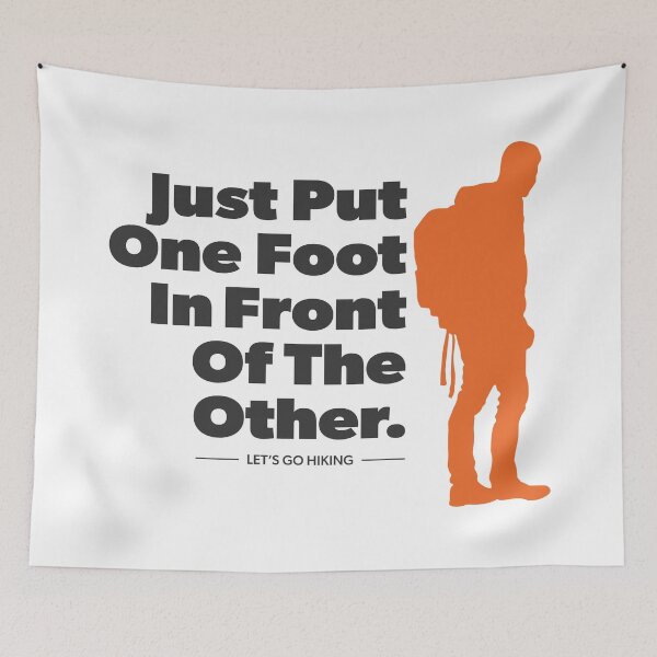 Item preview, Hiking: One Foot in Front of the Other Male/Color designed and sold by G2Creative.