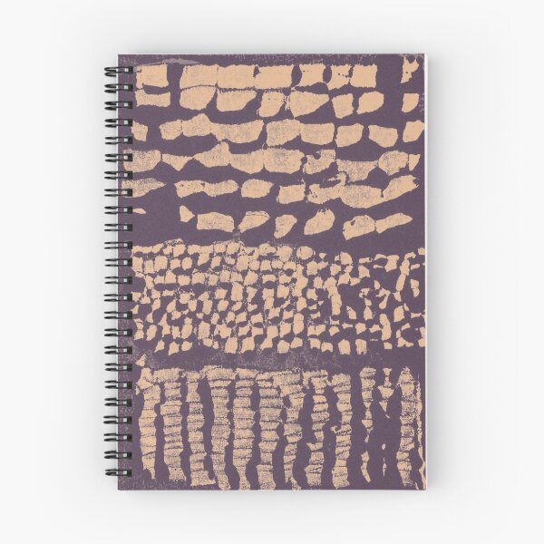 Item preview, Three Grains Textured Monoprint - Fig + Melon designed and sold by Irene Estelle.
