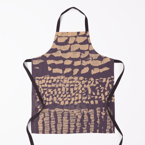 Item preview, Three Grains Textured Monoprint - Fig + Melon designed and sold by Irene Estelle.