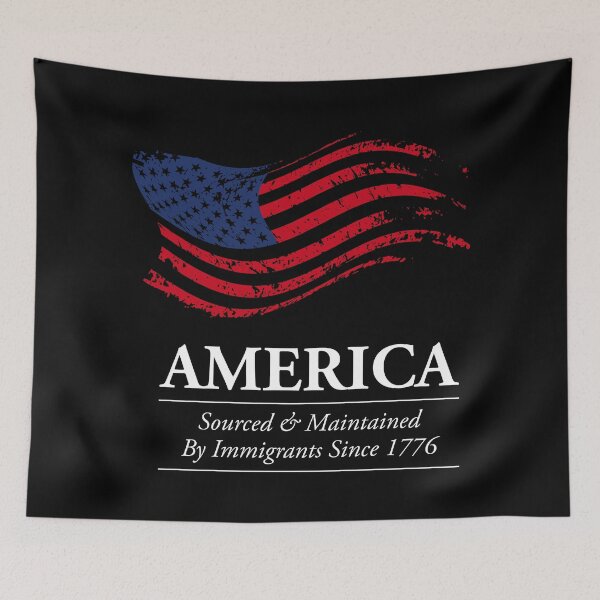 Item preview, America: Sourced & Maintained By Immigrants Since 1776 Reversed Text designed and sold by G2Creative.