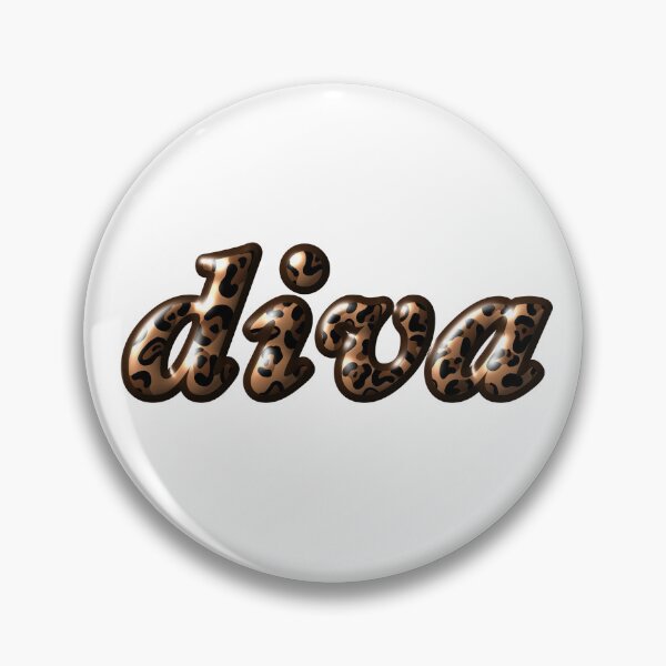 Item preview, 'Diva' Leopard Print Sticker designed and sold by clubrosie.