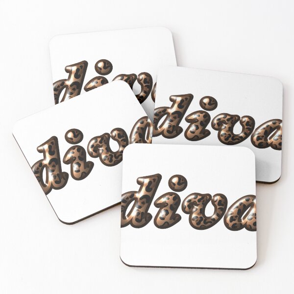 Item preview, 'Diva' Leopard Print Sticker designed and sold by clubrosie.