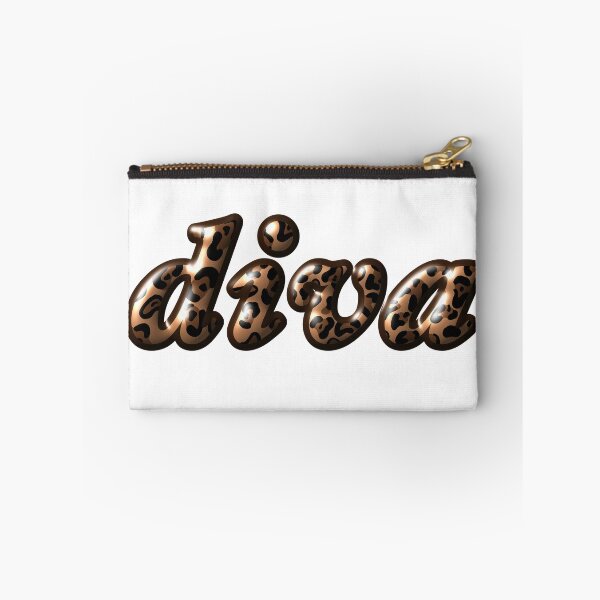Item preview, 'Diva' Leopard Print Sticker designed and sold by clubrosie.