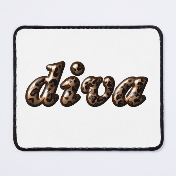 Item preview, 'Diva' Leopard Print Sticker designed and sold by clubrosie.