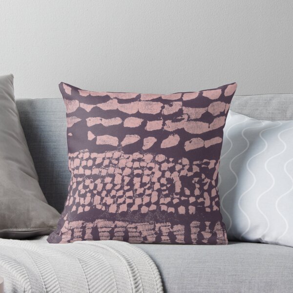 Item preview, Three Grains Textured Monoprint - Fig + Rose designed and sold by Irene Estelle.