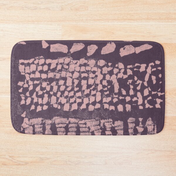 Item preview, Three Grains Textured Monoprint - Fig + Rose designed and sold by Irene Estelle.