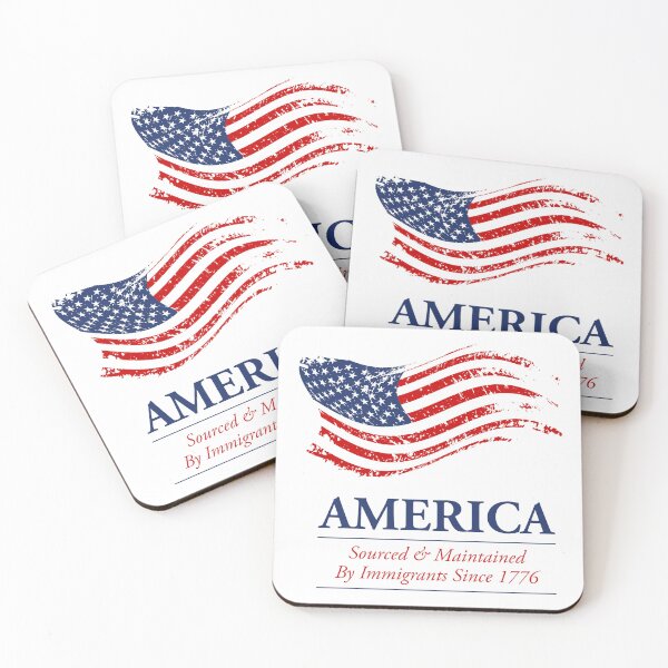 Item preview, America: Sourced & Maintained By Immigrants Since 1776 Color designed and sold by G2Creative.