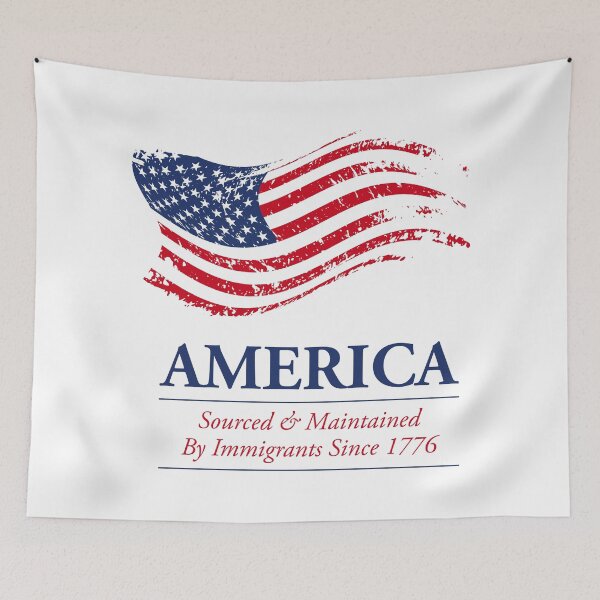 Item preview, America: Sourced & Maintained By Immigrants Since 1776 Color designed and sold by G2Creative.