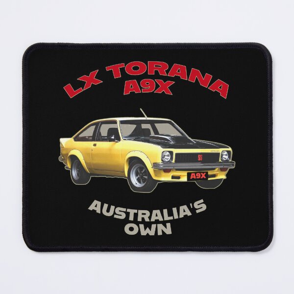 Item preview, LX Torana A9X Hatchback Yellow Australian Muscle Car Art, Holden Torana A9X Classic Car Illustration, Bathurst Legend Vintage Aussie Performance Car Artwork Clean Design designed and sold by Michael van der Hoorn.