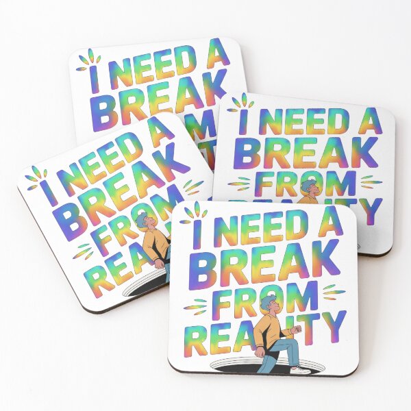 Item preview, I Need A Break From Reality – Funny Introvert Humor designed and sold by DreamLayerStudio.