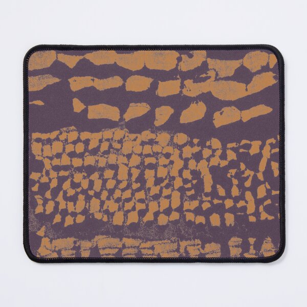 Item preview, Three Grains Textured Monoprint - Fig + Rust designed and sold by Irene Estelle.