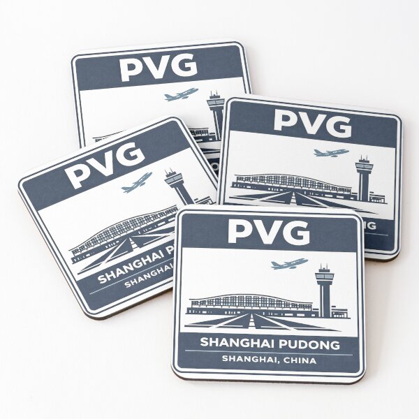 Item preview, PVG Shanghai Pudong Airport Sticker Magnet China Aviation Design designed and sold by CLOUTKULT.