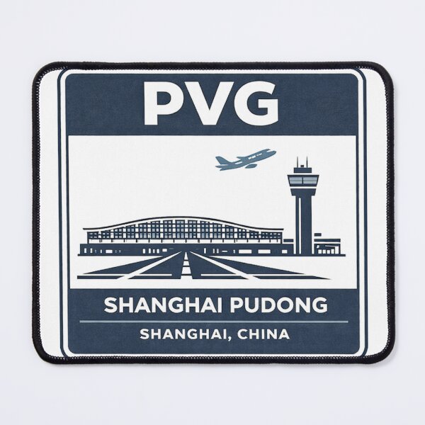 Item preview, PVG Shanghai Pudong Airport Sticker Magnet China Aviation Design designed and sold by CLOUTKULT.