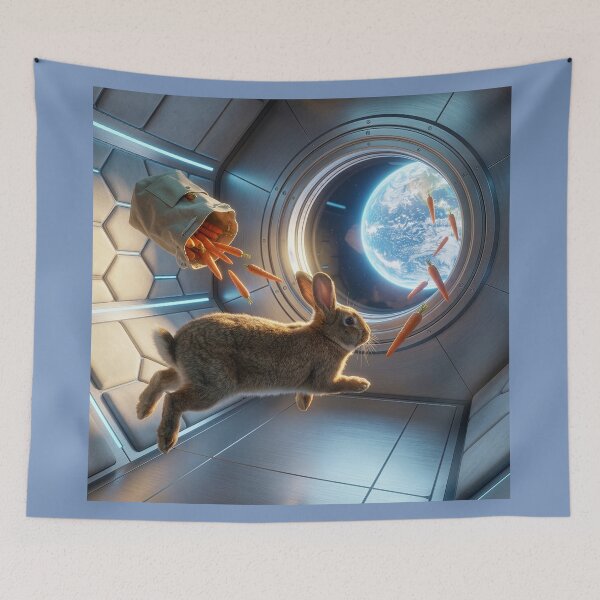 Item preview, Rabbit in Space Spills the Carrots designed and sold by Tridentulus.