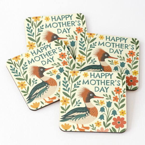 Item preview, Red-Breasted Merganser Mother’s Day designed and sold by Ghost on Toast.