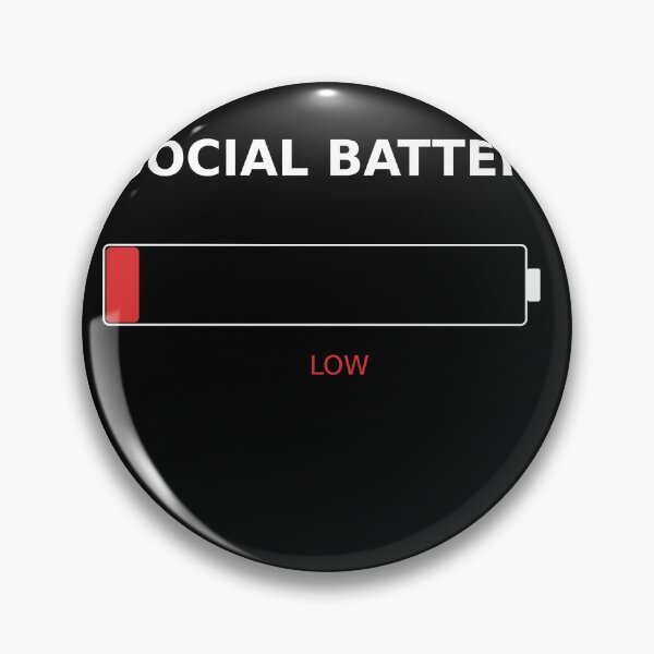 Item preview, Social Battery Low Shirt | Introvert Tee | Funny Antisocial Gift | Social Anxiety Humor | Homebody designed and sold by LithsMisc.