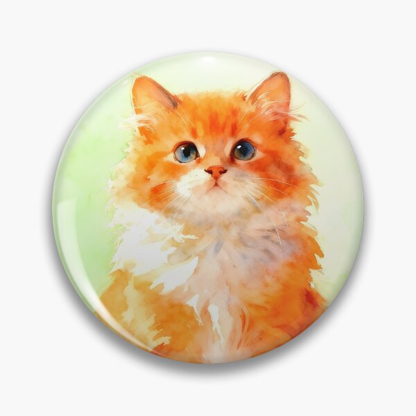Item preview, Kitteh in Orange designed and sold by Shelley Loewnau-Jones Studio.