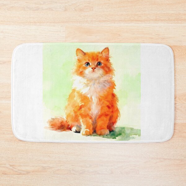 Item preview, Kitteh in Orange designed and sold by Shelley Loewnau-Jones Studio.