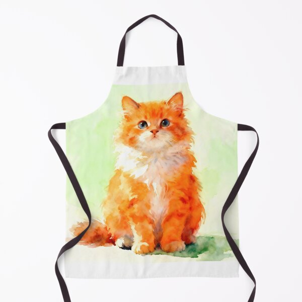 Item preview, Kitteh in Orange designed and sold by Shelley Loewnau-Jones Studio.