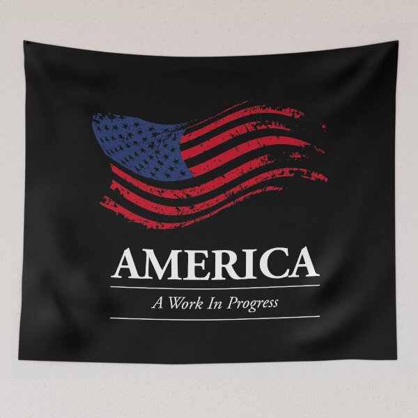 Item preview, America: A Work In Progress. Reversed Text designed and sold by G2Creative.