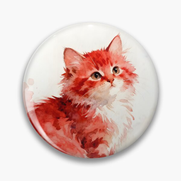 Item preview, Kitteh in Red designed and sold by Shelley Loewnau-Jones Studio.