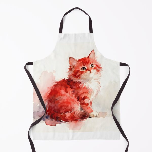 Item preview, Kitteh in Red designed and sold by Shelley Loewnau-Jones Studio.