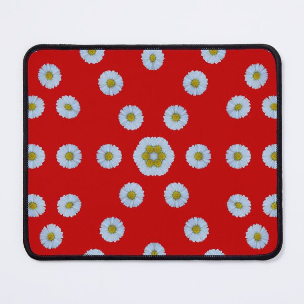 Item preview, Daisy Pattern on Red ❤️ Bold Floral Aesthetic designed and sold by SilentBloomLab.