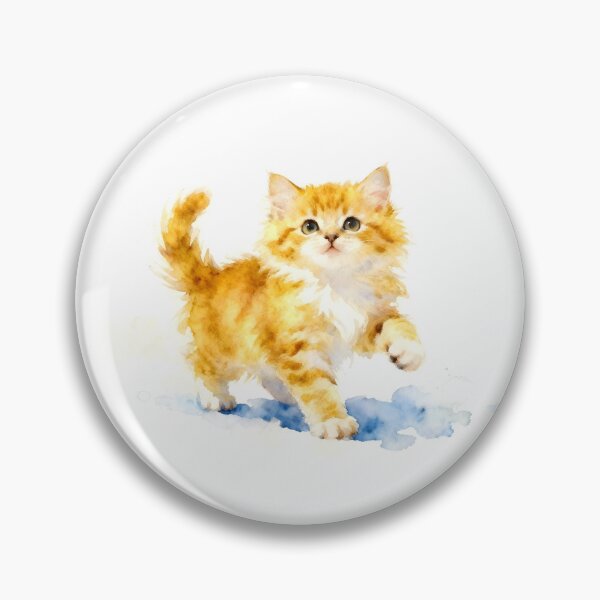 Item preview, Kitteh in Gold designed and sold by Shelley Loewnau-Jones Studio.