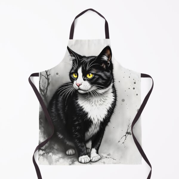 Item preview, Black and White Cat designed and sold by Shelley Loewnau-Jones Studio.