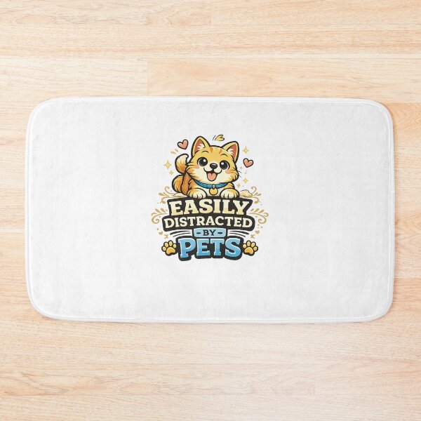 Item preview, Easily Distracted by Pets Funny Animal Lover Design designed and sold by StyleLap.