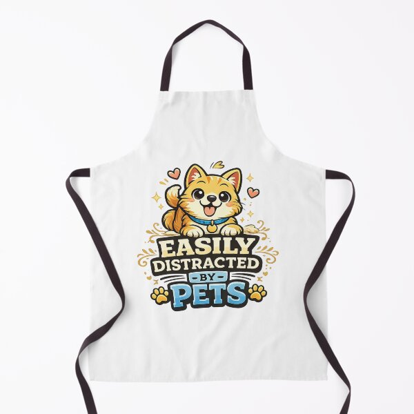 Item preview, Easily Distracted by Pets Funny Animal Lover Design designed and sold by StyleLap.