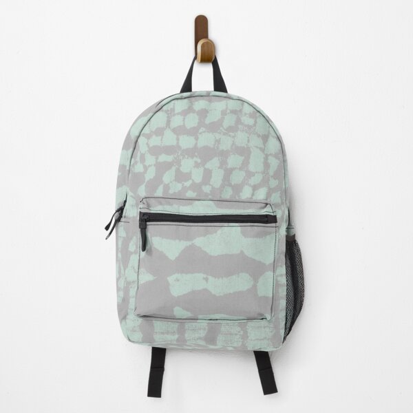 Item preview, Three Grains Textured Monoprint - Fog + Mint designed and sold by Irene Estelle.