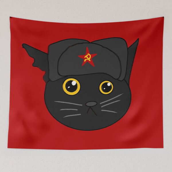 Item preview, Black soviet cat designed and sold by ComradeScar.