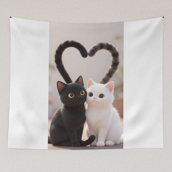 Item preview, Cat Romance designed and sold by Shelley Loewnau-Jones Studio.