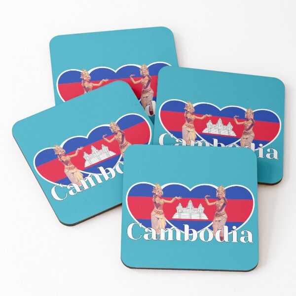 Item preview, Love Cambodia Apsara Pair designed and sold by Linklandiya.