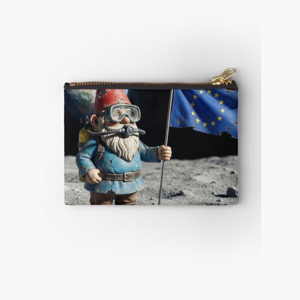 Item preview, Garden Gnome Plants European Union Flag on Moon designed and sold by Tridentulus.