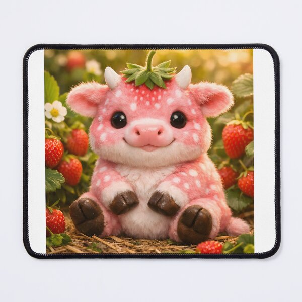Item preview, Strawberry Cow designed and sold by Shelley Loewnau-Jones Studio.