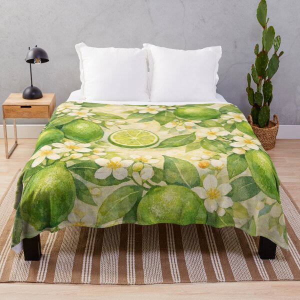 Item preview, Zesty Lime and Blossoms  designed and sold by TinCatOutPost.