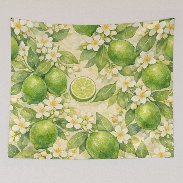 Item preview, Zesty Lime and Blossoms  designed and sold by TinCatOutPost.