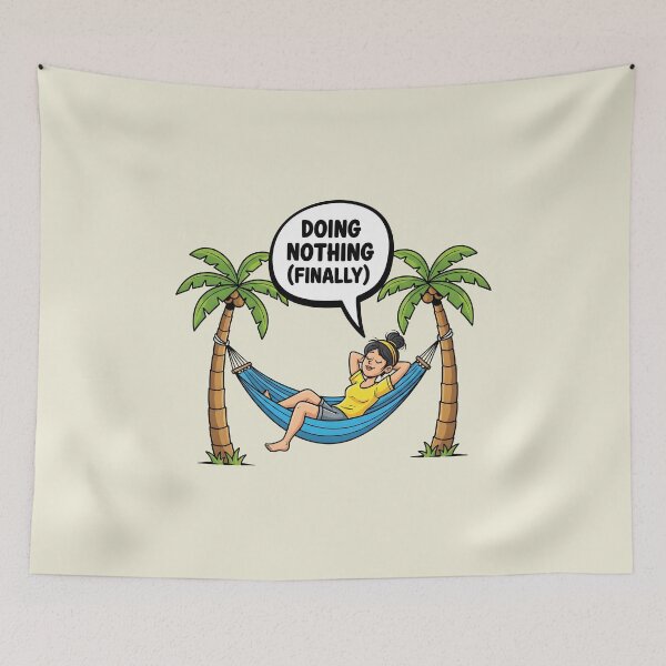 Item preview, Doing Nothing (Finally) – Relaxing Hammock Mom Beach Design designed and sold by Sea Gem.