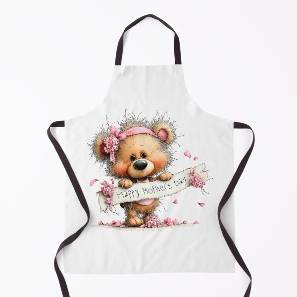 Item preview, Cute Teddy Bear Holding Happy Mother's Day Banner designed and sold by lojadpop.