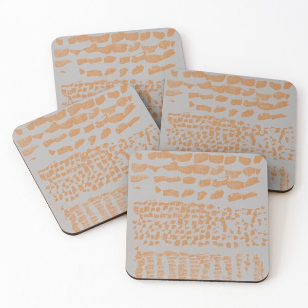 Item preview, Three Grains Textured Monoprint - Fog + Rust designed and sold by Irene Estelle.