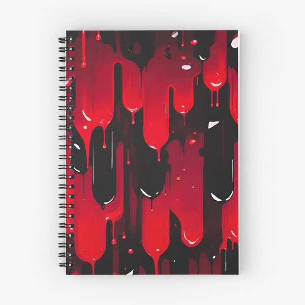 Item preview, Vibrant Red Black Dripping Slime Pattern designed and sold by Vileprint.