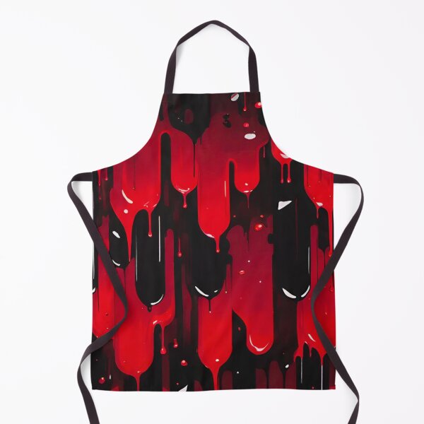 Item preview, Vibrant Red Black Dripping Slime Pattern designed and sold by Vileprint.