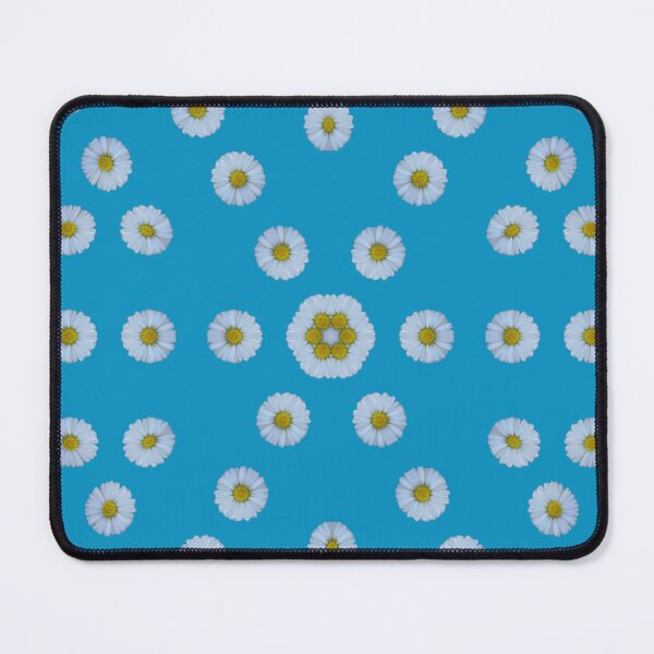 Item preview, Daisy Floral Pattern on Blue - Fresh Botanical Aesthetic designed and sold by SilentBloomLab.