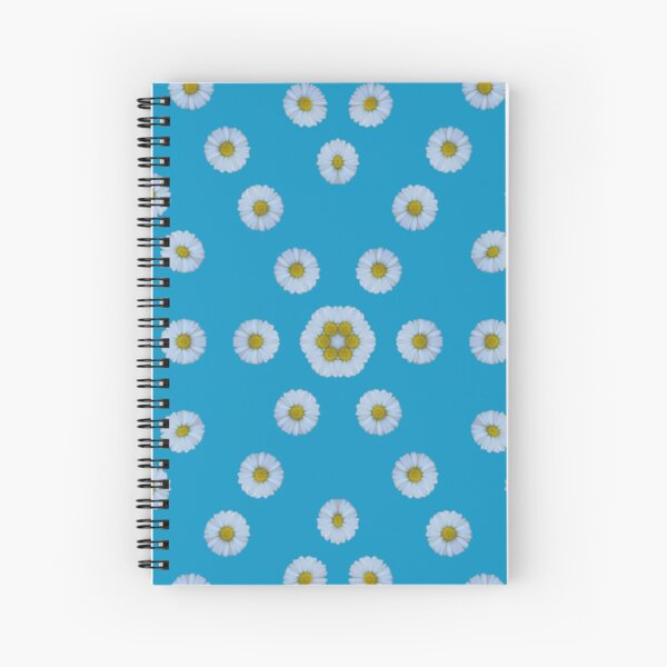 Item preview, Daisy Floral Pattern on Blue - Fresh Botanical Aesthetic designed and sold by SilentBloomLab.
