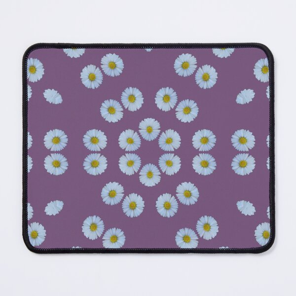 Item preview, Daisy Floral Pattern on Purple - Soft Botanical Aesthetic designed and sold by SilentBloomLab.