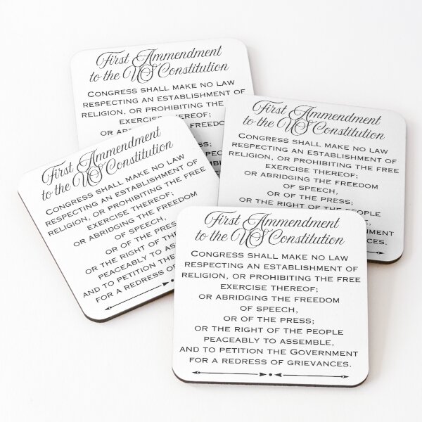 Item preview, First Amendment to the US Constitution designed and sold by SimpleatHeart.
